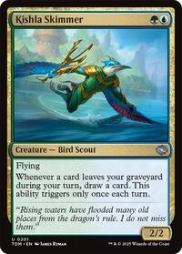 Magic: The Gathering Single - Tarkir: Dragonstorm - Kishla Skimmer - FOIL Uncommon/0201 - Lightly Played