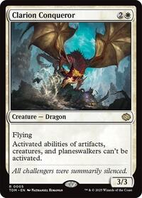 Magic: The Gathering Single - Tarkir: Dragonstorm - Clarion Conqueror - FOIL Rare/0005- Lightly Played