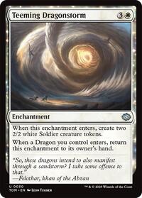Magic: The Gathering Single - Tarkir: Dragonstorm - Teeming Dragonstorm - FOIL Uncommon/0030 - Lightly Played
