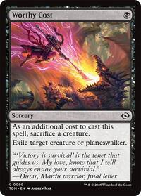 Magic: The Gathering Single - Tarkir: Dragonstorm - Worthy Cost - FOIL Common/0099 - Lightly Played