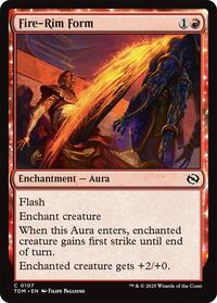 Magic: The Gathering Single - Tarkir: Dragonstorm - Fire-Rim Form - FOIL Common/0107 - Lightly Played