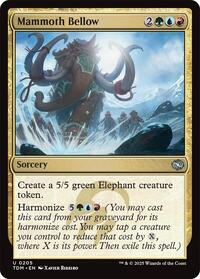 Magic: The Gathering Single - Tarkir: Dragonstorm - Mammoth Bellow - FOIL Common/0112 - Lightly Played