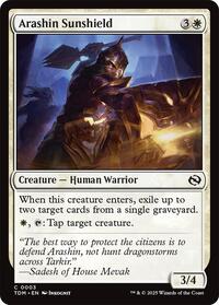 Magic: The Gathering Single - Tarkir: Dragonstorm - Arashin Sunshield) - FOIL Common/0003 - Lightly Played