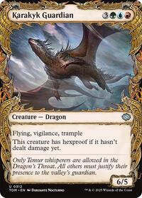 Magic: The Gathering Single - Tarkir: Dragonstorm - Karakyk Guardian (Showcase) - FOIL Uncommon/0312 - Lightly Played