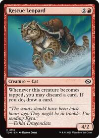Magic: The Gathering Single - Tarkir: Dragonstorm - Rescue Leopard - FOIL Common/0116 - Lightly Played