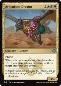 Magic: The Gathering Single - Tarkir: Dragonstorm - Armament Dragon - FOIL Uncommon/0168 - Lightly Played