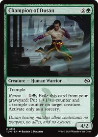 Magic: The Gathering Single - Tarkir: Dragonstorm - Champion of Dusan - FOIL Common/0137 - Lightly Played