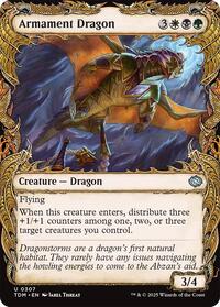 Magic: The Gathering Single - Tarkir: Dragonstorm - Armament Dragon (Showcase) - Uncommon/0307 - Lightly Played