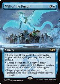 Magic: The Gathering Single - Commander: Tarkir: Dragonstorm - Will of the Temur (Extended Art) - Rare/0064 - Lightly Played