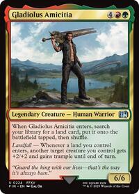 Magic: The Gathering Single - Final Fantasy - Gladiolus Amicitia - FOIL Uncommon/0224 - Lightly Played