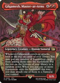 Magic: The Gathering Single - Final Fantasy - Gilgamesh, Master-at-Arms (Borderless) - Rare/0338 - Lightly Played