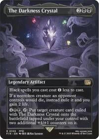 Magic: The Gathering Single - Final Fantasy - The Darkness Crystal (Borderless) - FOIL Rare/0335 - Lightly Played