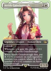 Magic: The Gathering Single - Final Fantasy - Aerith Gainsborough (Borderless) - Rare/0374 - Lightly Played
