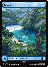 Magic: The Gathering Single - Final Fantasy - 	Island (0298) - FOIL Land/0298 - Lightly Played
