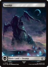 Magic: The Gathering Single - Final Fantasy - Swamp (0300) - FOIL Land/0300 - Lightly Played