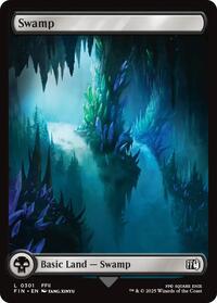 Magic: The Gathering Single - Final Fantasy - Swamp (0301) - FOIL Land/0301 - Lightly Played