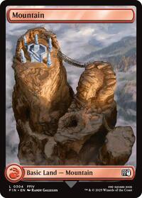 Magic: The Gathering Single - Final Fantasy - 	Mountain (0304) - FOIL Land/0304 - Lightly Played