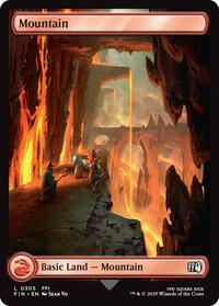 Magic: The Gathering Single - Final Fantasy - 	Mountain (0305) - FOIL Land/0305 - Lightly Played