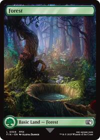 Magic: The Gathering Single - Final Fantasy - Forest (0306) - FOIL Land/0306 - Lightly Played