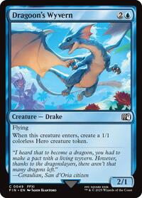Magic: The Gathering Single - Final Fantasy - Dragoon's Wyvern - FOIL Common/0049 - Lightly Played