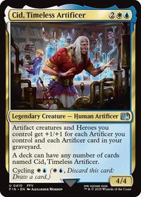 Magic: The Gathering Single - Final Fantasy - Cid, Timeless Artificer (0410) - FOIL Uncommon/0410 - Lightly Played