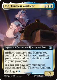 Magic: The Gathering Single - Final Fantasy - Cid, Timeless Artificer (Extended Art) - Uncommon/0480 - Lightly Played