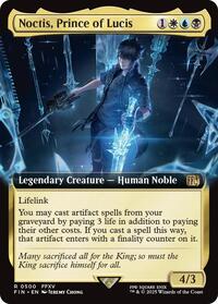 Magic: The Gathering Single - Final Fantasy - 	Noctis, Prince of Lucis (Extended Art) - Rare/0500 - Lightly Played