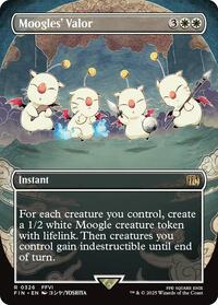 Magic: The Gathering Single - Final Fantasy - 	Moogles' Valor (Borderless) - Rare/0326 - Lightly Played