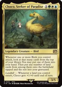 Magic: The Gathering Single - Final Fantasy - Choco, Seeker of Paradise - FOIL Rare/0132 - Lightly PLayed