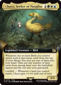 Magic: The Gathering Single - Final Fantasy - Choco, Seeker of Paradise (Extended Art) - Rare/0479 - Lightly Played