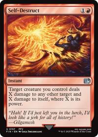 Magic: The Gathering Single - Final Fantasy - Self-Destruct - FOIL Uncommon/0157 - Lightly Played