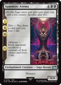 Magic: The Gathering Single - Final Fantasy - Summon: Anima - FOIL Uncommon/0120 - Lightly Played