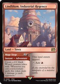 Magic: The Gathering Single - Final Fantasy - 	Lindblum, Industrial Regency - FOIL Rare/0285 - Lightly Played
