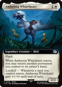 Magic: The Gathering Single - Final Fantasy - Ambrosia Whiteheart (Extended Art) - Mythic/0424 - Lightly Played