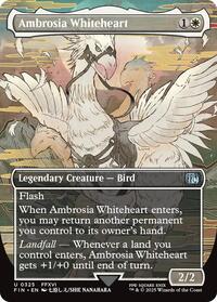 Magic: The Gathering Single - Final Fantasy - Ambrosia Whiteheart (Borderless) - FOIL Mythic/0325 - Lightly Played