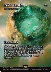 Magic: The Gathering Single - Final Fantasy: Through The Ages - Fal'Cie Paradise - Carpet of Flowers (Showcase) - FOIL Rare/0044 - Lightly Played