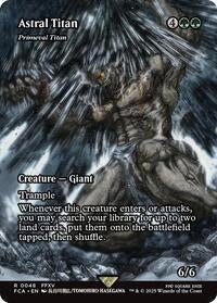 Magic: The Gathering Single - Final Fantasy: Through The Ages - Astral Tiran - Primeval Titan (Showcase) - Rare/0048 - Lightly Played