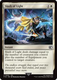Magic: The Gathering Single - Final Fantasy - Slash of Light - FOIL Common/0032 - Lightly Played