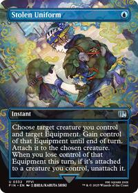 Magic: The Gathering Single - Final Fantasy - Stolen Uniform (Borderless) - FOIL Uncommon/0332 - Lightly Played