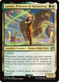 Magic: The Gathering Single - Final Fantasy - Garnet, Princess of Alexandria - FOIL Uncommon/0222 - Lightly Played
