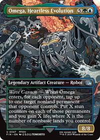 Magic: The Gathering Single - Final Fantasy - 	Omega, Heartless Evolution (Borderless) - FOIL Uncommon/0347 - Lightly Played