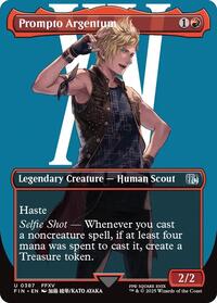 Magic: The Gathering Single - Final Fantasy - Prompto Argentum (Borderless) - FOIL Uncommon/0387 - Lightly Played