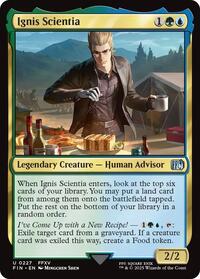 Magic: The Gathering Single - Final Fantasy - Ignis Scientia - FOIL Uncommon/0227 - Lightly Played