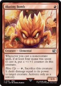 Magic: The Gathering Single - Final Fantasy - Blazing Bomb - FOIL Common/0130 - Lightly Played