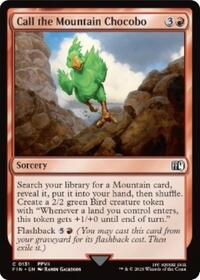 Magic: The Gathering Single - Final Fantasy - Call the Mountain Chocobo - FOIL Common/0131 - Lightly Played