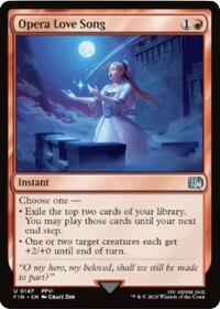 Magic: The Gathering Single - Final Fantasy - 	Opera Love Song - FOIL Uncommon/0147 - Lightly Played