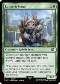 Magic: The Gathering Single - Final Fantasy - 	Loporrit Scout - FOIL Common/0192 - Lightly Played