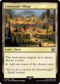 Magic: The Gathering Single - Final Fantasy - Crossroads Village - FOIL Common/0278 - Lightly Played