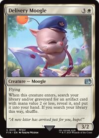 Magic: The Gathering Single - Final Fantasy - Delivery Moogle - FOIL Uncommon/0015 - Lightly Played