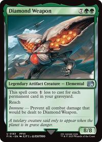 Magic: The Gathering Single - Final Fantasy - Diamond Weapon - FOIL Uncommon/0185 - Lightly Played